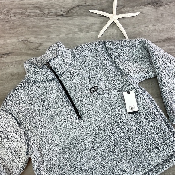 🔆RIP CURL🔆 DARK N STORMY 1/4 ZIP CREW SWEATER JACKET - Picture 5 of 15